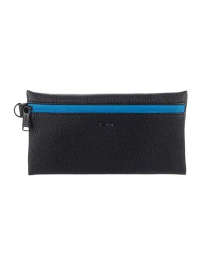 Pre-owned Tumi Leather Pouch In Black