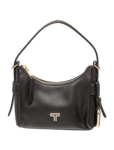 Pre-owned Tumi Leather Shoulder Bag In Black/grey