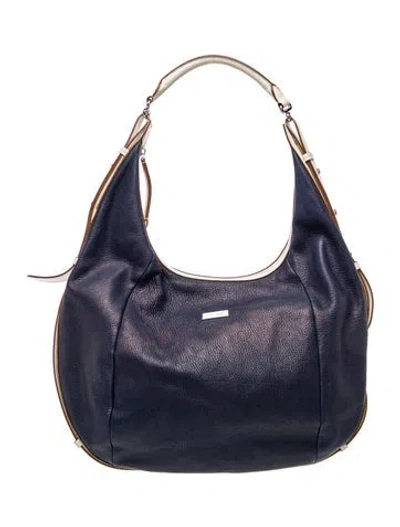 Pre-owned Tumi Leather Shoulder Bag In Blue