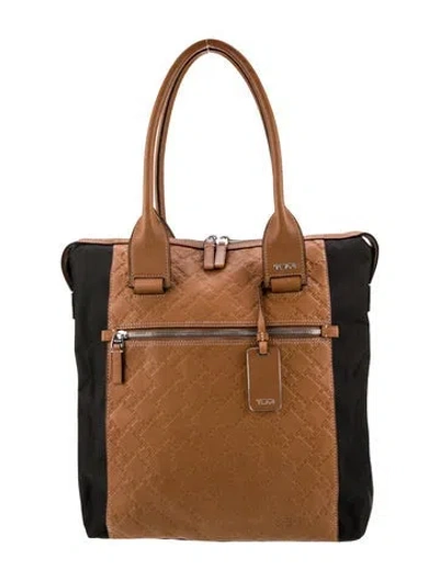 Pre-owned Tumi Leather Shoulder Bag In Brown