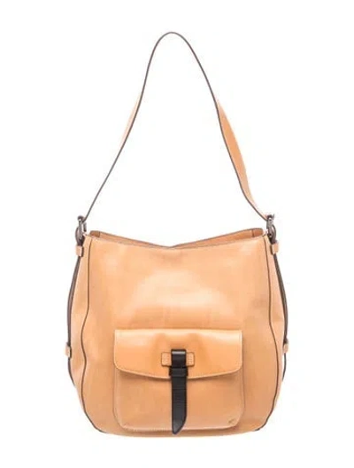 Pre-owned Tumi Leather Shoulder Bag In Brown