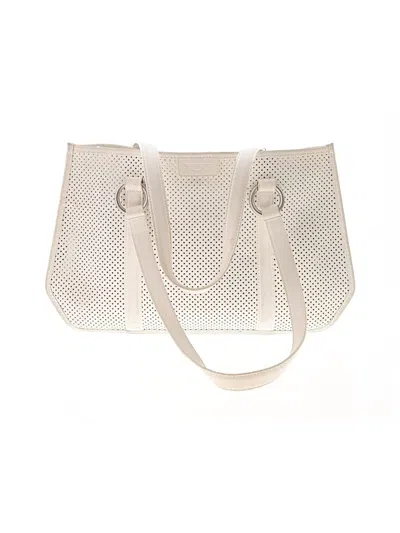Pre-owned Tumi Leather Shoulder Bag In Ivory