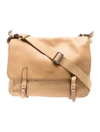 Pre-owned Tumi Leather Shoulder Bag In Neutral