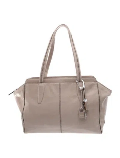 Pre-owned Tumi Leather Shoulder Bag In Neutral