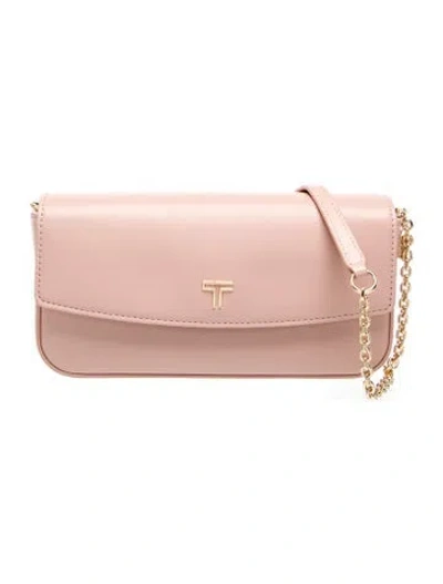 Pre-owned Tumi Leather Shoulder Bag In Pink