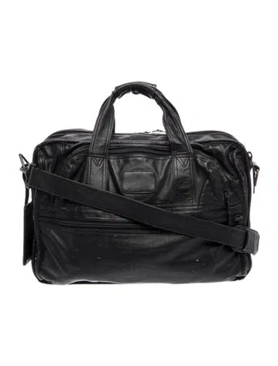 Pre-owned Tumi Leather Suitcase In Black