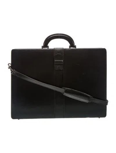 Pre-owned Tumi Leather Suitcase In Black