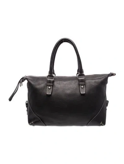 Pre-owned Tumi Leather Top Handle Bag In Black