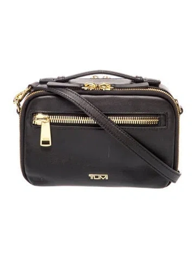 Pre-owned Tumi Leather Top Handle Bag In Black