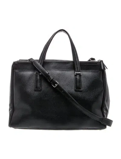 Pre-owned Tumi Leather Top Handle Bag In Black