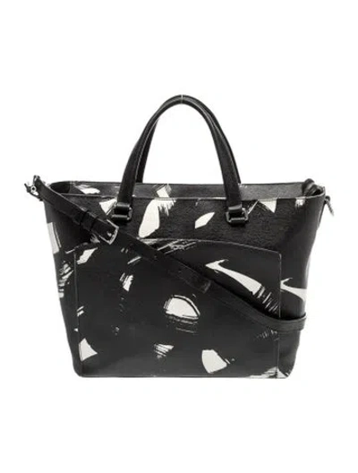 Pre-owned Tumi Leather Top Handle Bag In Black