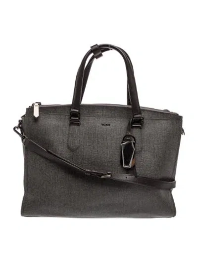Pre-owned Tumi Leather Top Handle Bag In Neutrals