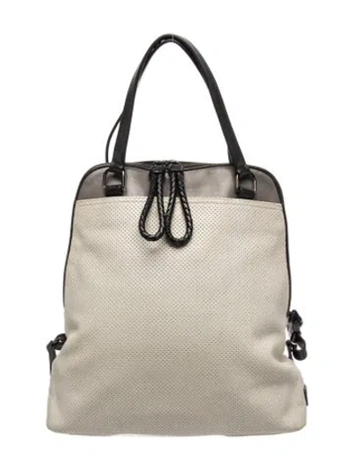 Pre-owned Tumi Leather Top Handle Bag In Neutrals
