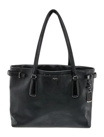 Pre-owned Tumi Leather Tote In Black