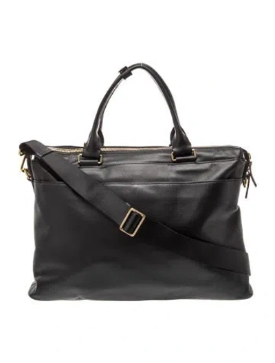 Pre-owned Tumi Leather Tote In Black