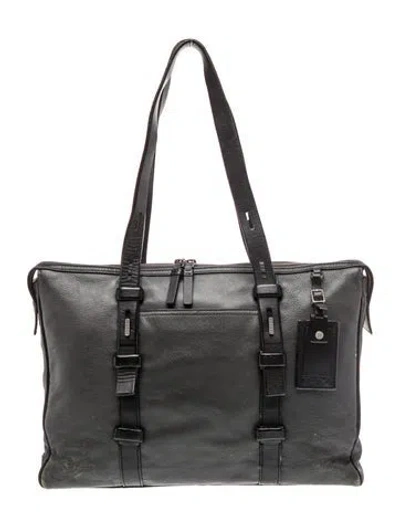 Pre-owned Tumi Leather Tote In Black