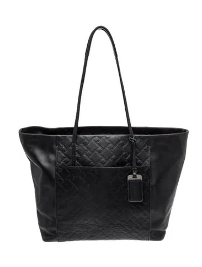 Pre-owned Tumi Leather Tote In Black