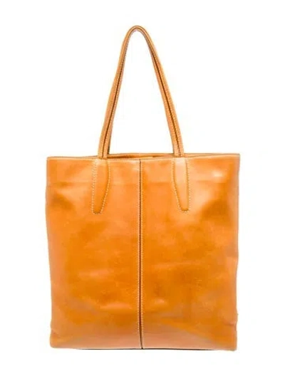 Pre-owned Tumi Leather Tote In Brown