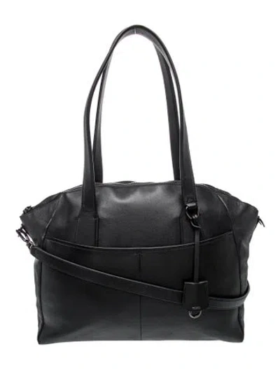 Pre-owned Tumi Leather Tote In Grey