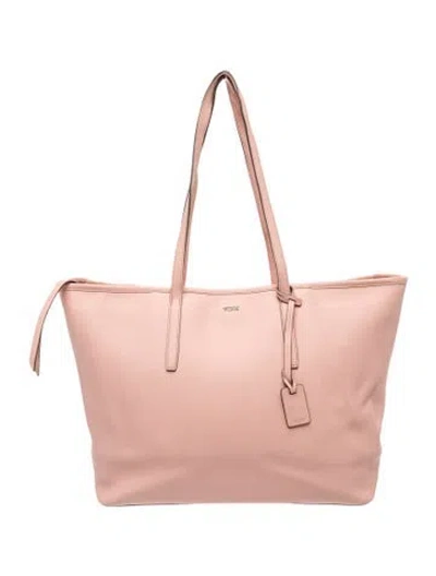 Pre-owned Tumi Leather Tote In Pink