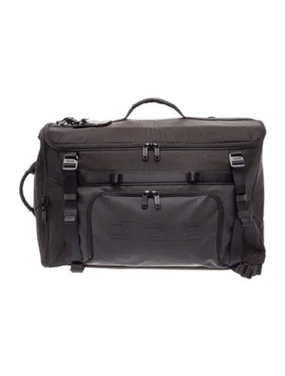 Pre-owned Tumi Leather Trim Luggage In Black