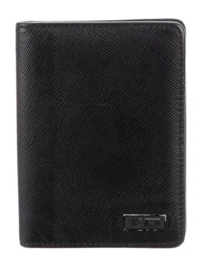 Pre-owned Tumi Leather Wallet In Black