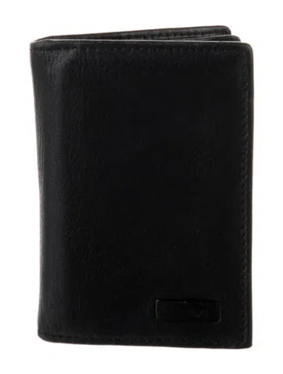 Pre-owned Tumi Leather Wallet In Black
