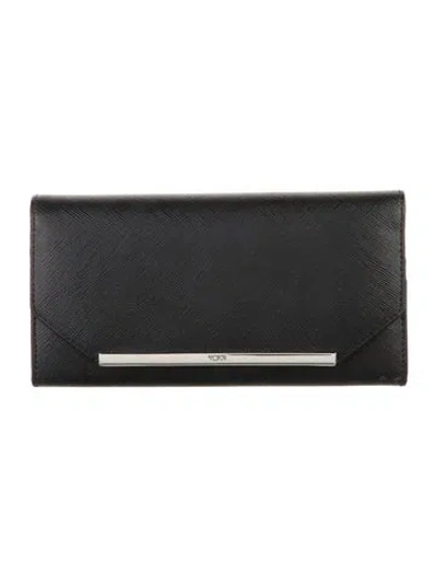 Pre-owned Tumi Leather Wallet In Black