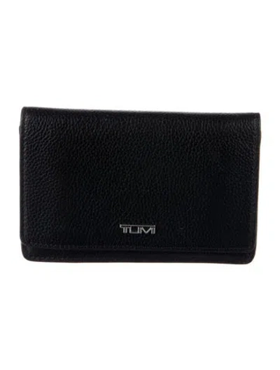 Pre-owned Tumi Leather Wallet In Black