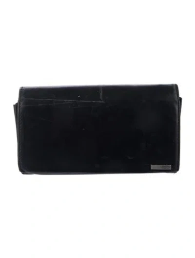 Pre-owned Tumi Leather Wallet In Black