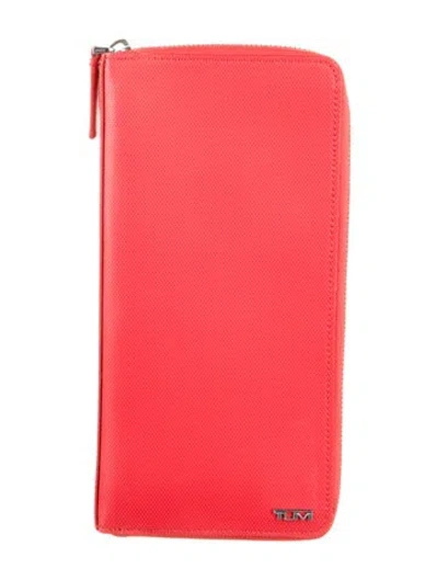 Pre-owned Tumi Leather Wallet In Red