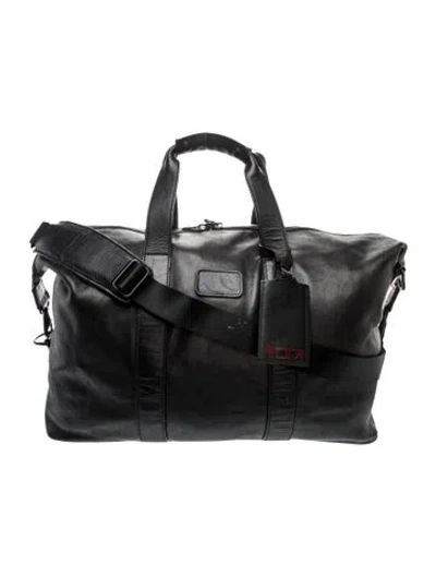 Pre-owned Tumi Leather Weekender Bag In Black