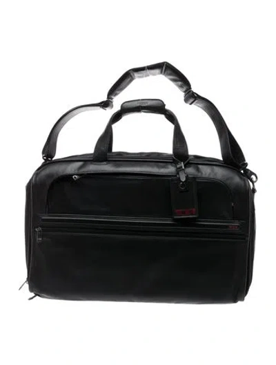 Pre-owned Tumi Leather Weekender Bag In Black