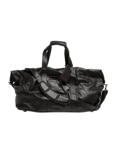 Pre-owned Tumi Leather Weekender Bag In Black