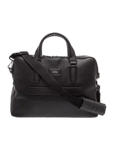 Pre-owned Tumi Leather Weekender Bag In Black
