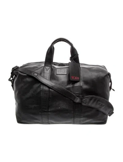 Pre-owned Tumi Leather Weekender Bag In Black