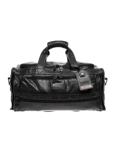Pre-owned Tumi Leather Weekender Bag In Black
