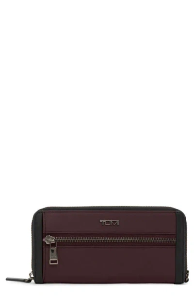 Tumi Zip-around Continental Wallet In Purple