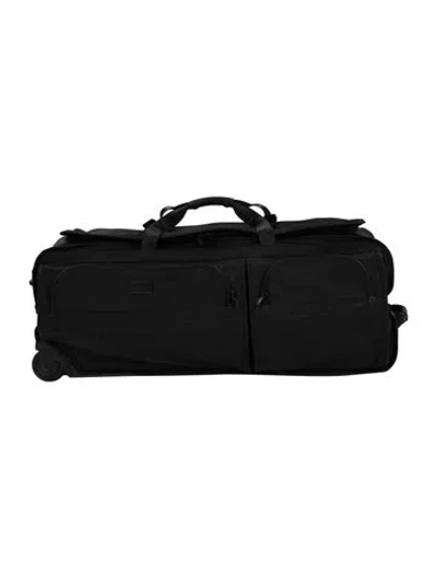 Pre-owned Tumi Leather-trim Suitcase In Black