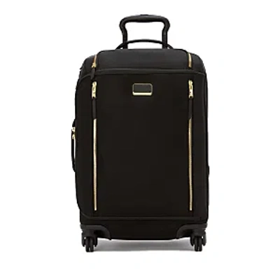 Tumi Leger International Expandable Carry On Suitcase In Black/gold
