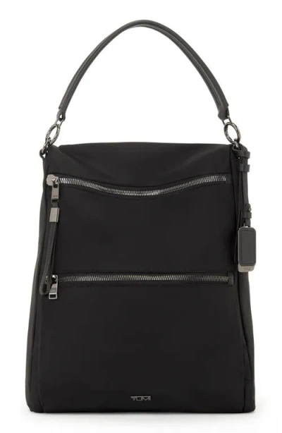 Tumi Leigh Convertible Backpack/tote In Black/ Gunmetal