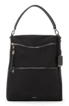 Tumi Liv Convertible Tote In Black/gunmetal