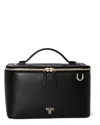 Tumi Lex Leather Train Case Crossbody In Black