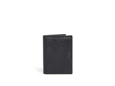 Tumi L-fold Wallet Handbags Black Embossed: One Size