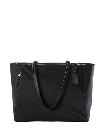 Tumi Logo-lettering Tote Bag In Black