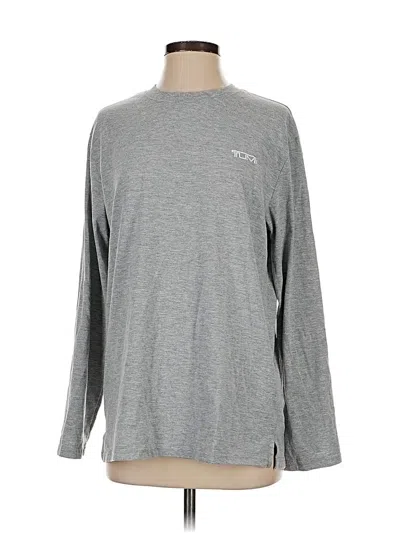 Pre-owned Tumi Long Sleeve T-shirt In Gray