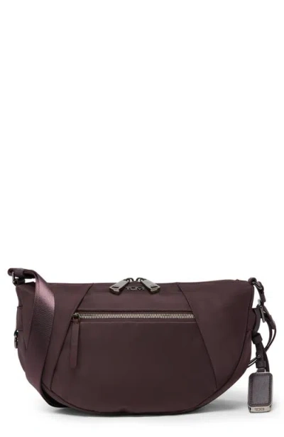 Tumi Maujer Nylon Crossbody Bag In Deep Plum