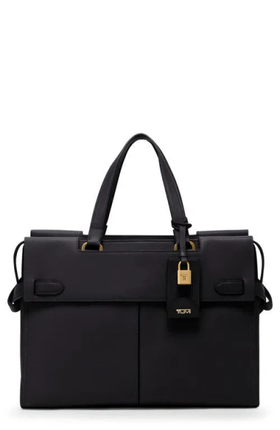 Tumi Medium Agent Leather Tote In Black