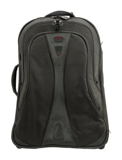 Pre-owned Tumi Medium Fabric Luggage In Green