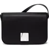Tumi Medium Olas Leather Shoulder Bag In Black